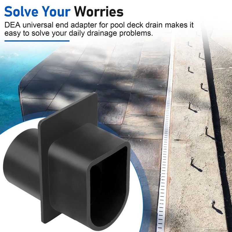 Dfnidy DEA Pool Deck Drain Channel Adapter for Stegmeier Frontier