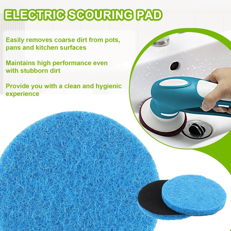 EPLZON 16pcs Microfibre Pads Power Scrubber Pads Set Electric Scrubber