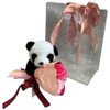 Q-FLA Cupla Bath Soap Flower Panda Mini Bouquet Rose Pink Gift Set, 1 Piece, 1g / Q-FLA 큐플라 입욕제 비누꽃 팬더 미니 부케 로즈 핑크 선물 세트, 1개, 1g