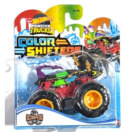 Hot Wheels - Monster Trucks - SCORPEDO - Cambiadores de color - Nuevo para 2023 - Se envía envuelto en burbujas en una caja de tamaño