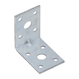 50mm x 50mm x 35mm Heavy Duty with Reinforcment Angle Brackets for Wood Timber Steel Zinc Plated Steel KPL5 (Pack of 1)