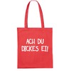 clothinx Shopping bag Easter "Ach du dick Ei" - Red