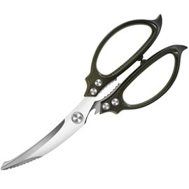 Heavy Duty Poultry Shears,Kitchen Shears,Food Scissors All Purpose for Meat Cutting,Chicken,Turkey,Fish,Dishwasher Safe Kitchen Scissors with Anti-Slip Handle