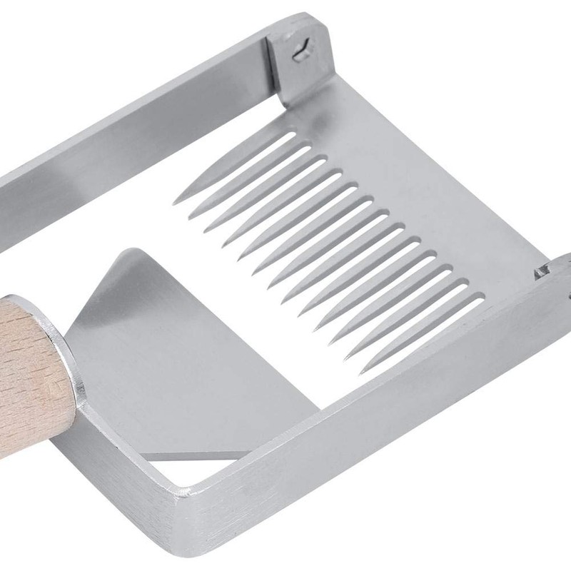 TOPINCN Honey Uncapping Scraper Stainless Steel Honeycomb Honey Fork Knife