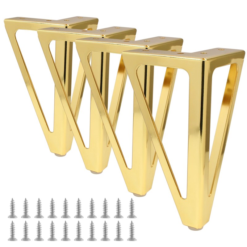 Opfiue 6 inch Heavy Duty Metal Furniture Sofa Legs, Sturdy