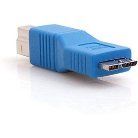 System-S USB 3.0 Adapter Type B Male to Micro B Male in Blue