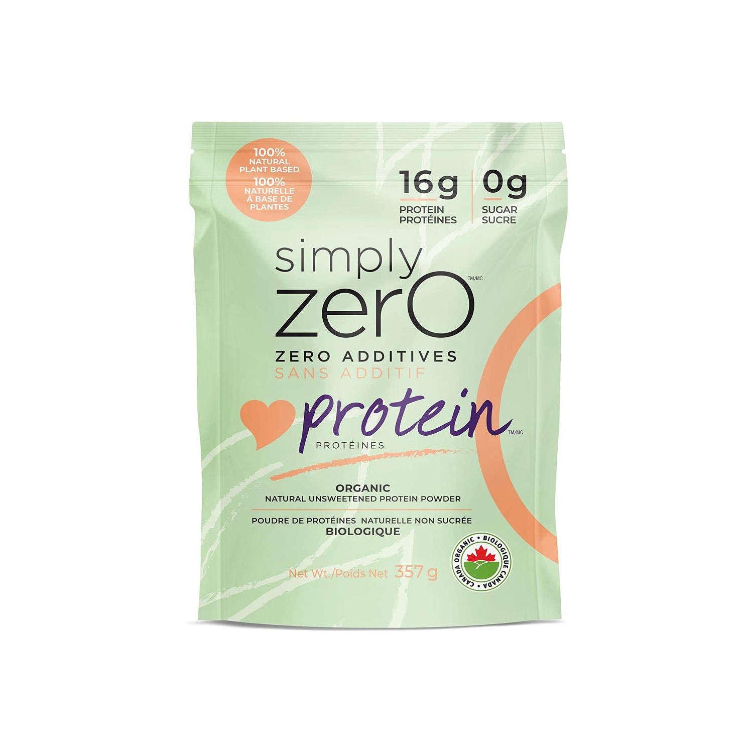 Simply Zero Organic Protein Powder - Premium Plant Based Unsweetened ...