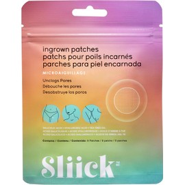 Sliick Parches Post Depilación para Zona Bikini y Piel Sensible, con Ácido Salicílico y Aceite de Árbol de Té, 9 Piezas