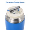 WayEee Food Flask, Stainless Steel King Food Jar with Folding