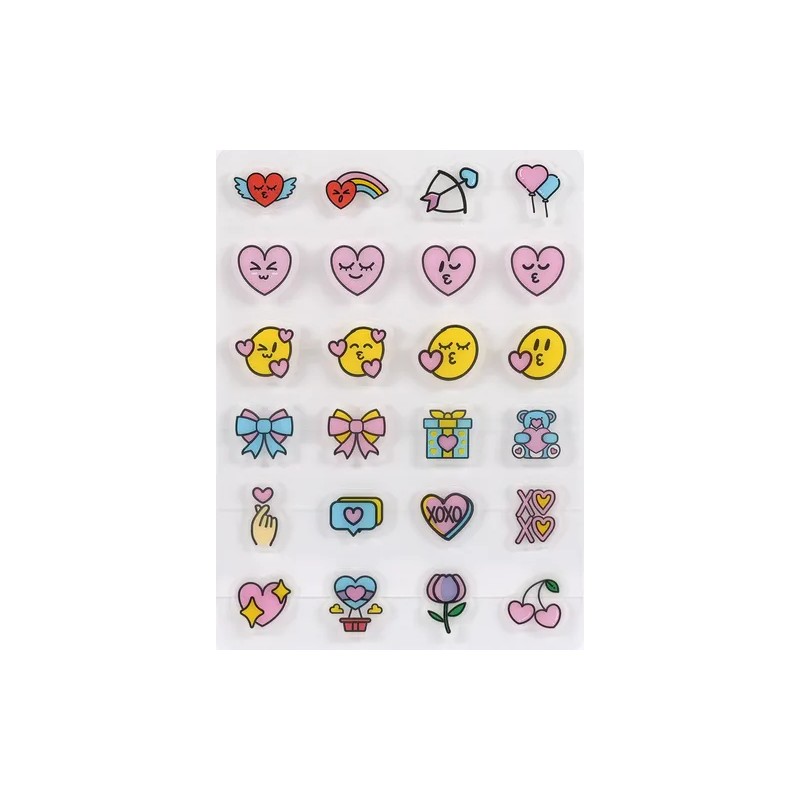 Parche Anti Acné Emoticon Love 72 Piezas Catch Me Patch