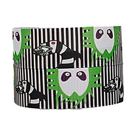 Beetle Juice Themed 1" Wide Repeat Ribbon Sold in Yards (3 Yards)