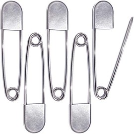 BEADNOVA - Alfileres de seguridad grandes de 5 pulgadas para ropa, grande, pesados, gigantes, para costura, acolchado, mantas, tapicería, lavandería y manualidades (13 cm, 5 unidades)