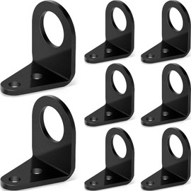 Therwen 8 Pcs 3/16" Mounting Hole Brake Bolt on Type Brake Line Tabs Mounting Tabs 90 Degree Brake Line Adapter Weld