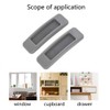 tooloflife 2 Packs Self-Stick Instant Cabinet Drawer Handle Multipurpose Cabinet
