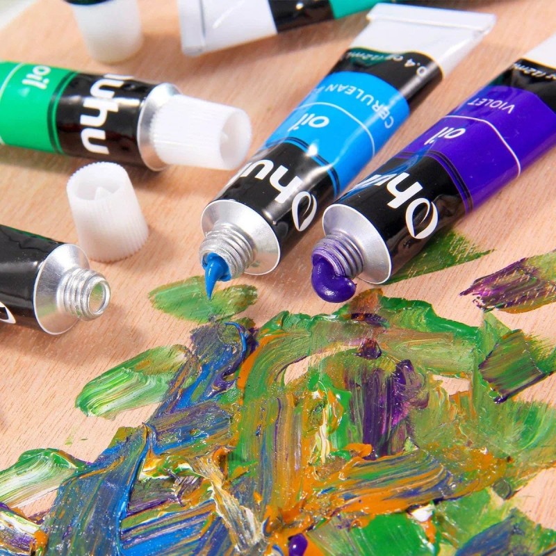 Ohuhu Set Pintura Óleo Ohuhu, 24 Colores De 12ml A
