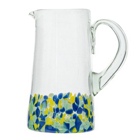 10 Strawberry Street Mazatlan Mexican Glassware, Pitcher