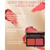Face Matte Blush Powder Palette-2Colors Cruelty-Free Buildable Facial Cheek Blusher