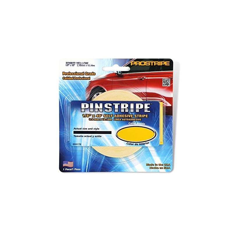 1/8" x 40' Solid Stripes Yellow