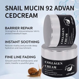 Cross-border Snail Whitening & Spot Control Moisturizing Cream Black Box 5ea