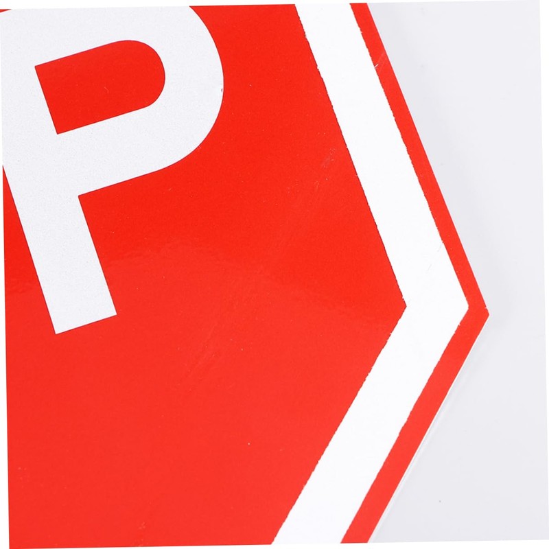 Mobestech 1pc Stop Safety Sign Traffic Sign for Indoor Outdoor