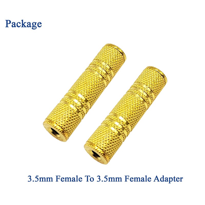Voluty Tek 1/8 Inch TRS TS 3.5MM Female to Female