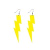 80s 90s Neon Earrings Fluorescence Retro Acrylic Lightning Drop Dangle