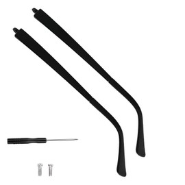 UPIONIC Glasses Replacement Temple, TR90 Eyeglass Arms Legs Replacement, Universal Eyeglasses Repair Kit, DIY Temples for Glasses with Screws (1 Pair, Matte Black)