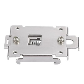 2 x Fixed Clamp Solid State Relay for 35 mm DIN Rail with 2 Mounting Screws Mounting Bracket Solid State Relay Adapter Silver for Relay Mounting