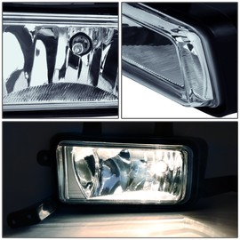 DNA MOTORING FL-ZTL-804-SM Fog Light With Switch Driver & Passenger Side Enhance visibility [Compatible with 15-20 Tahoe / 15-20 Suburban / 15-20 Yukon XL]