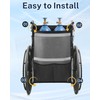 Oxygen Tank Holder for Wheelchairs, Walkers & Scooters - Reflective