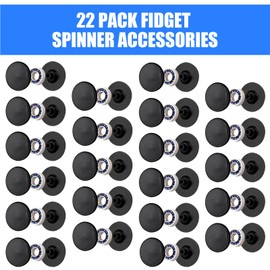 NiArt Fidget Spinner Toy Diy Bearing Con Tapas Set 22-Pack, Mr137 0.5" Single Sealed Chrome Steel Bearing Balls Reemplazo De Resina Epoxi De Alta Velocidad Casting Craft Skateboard Stress Reliever 13 Mm X