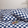 Houseri Royal Blue & White Buffalo Plaid Bedding Set -