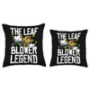 The Leaf Blower Legend Autumn Leaf Blower Throw Pillow