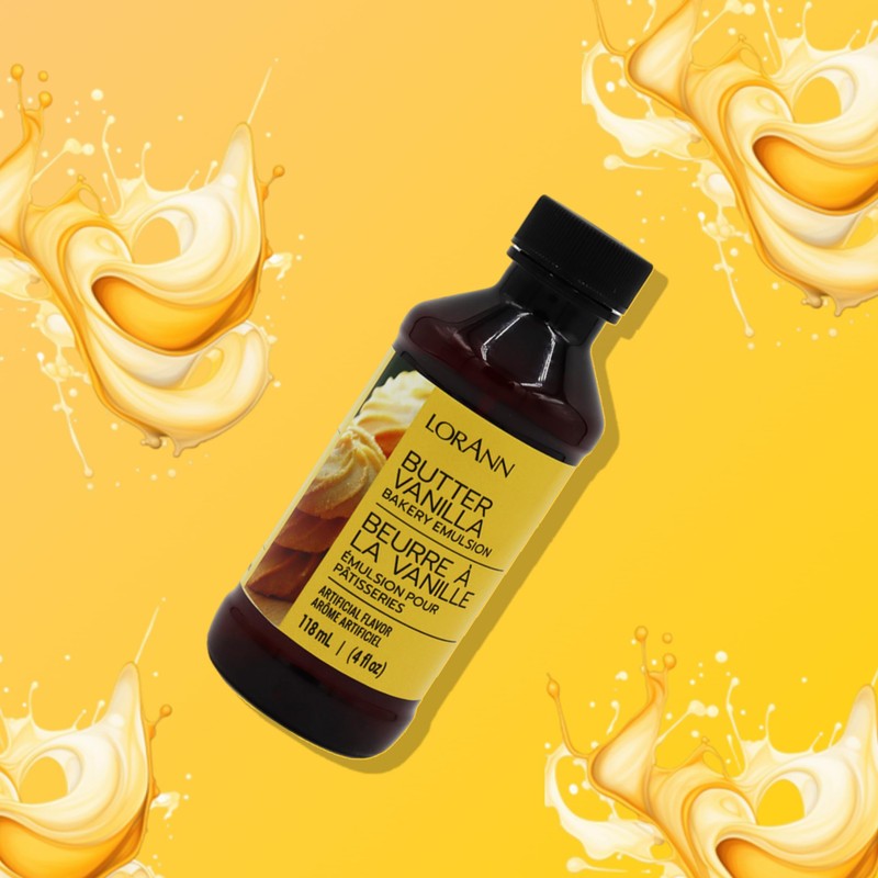 LorAnn Butter Vanilla Bakery Emulsion, 4 oz - Intense Butter
