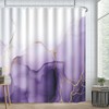 VentuCoven Marble Shower Curtain Purple Marble Shower Curtain for Room