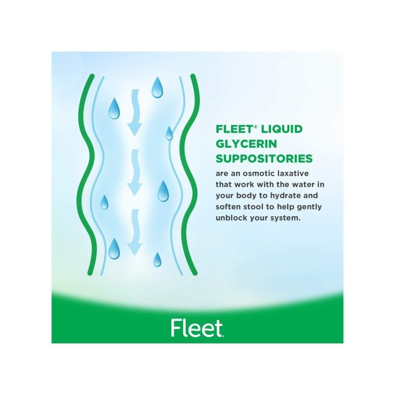 Fleet Liquid Glycerin Suppositories for Adult Constipation, 7.5 mL, 4