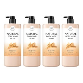 Happy Bath Natural Really Mild Body Wash, 900g, 4 pieces / 해피바스 내추럴 정말 순한 바디워시, 900g, 4개