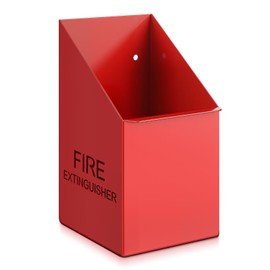 Pelopy Fire Extinguisher Mount Wall Hook Bracket Include Screws, Fit 5lb Extinguishers, Easy to Install, Red Fire Extinguisher Holder for School Garage Vehicle Boat Truck Home Use