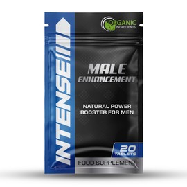 INTENSE Intense 20 Tablets for Men | Fast-Acting Energy and Stamina | Natural Ginseng and Herbal Formula | Made in The UK