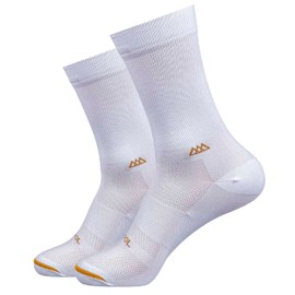 HUIZAPOL | Calcetas Deportivas Elite Blanco - L/XL | Calcetas Hombre y Calcetas Mujer - Calcetines Hombre Calcetines Mujer | Conjunto Deportivo Hombre - Ropa Deportiva - Medias Aesthetic