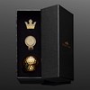 [VERTINI] 金メッキ/ゴールドゴルフボールとボールマーカーセット/マグネット ハット クリップ付き/おしゃれ ゴルフ用品 アクセサリー /高級 ゴルフ 小物