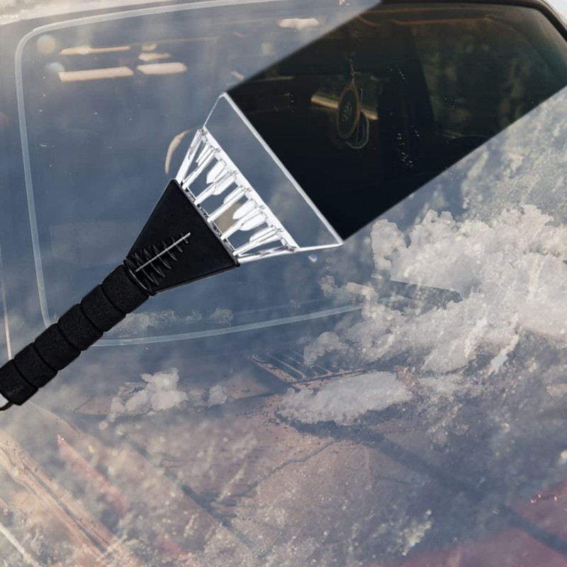 Invero Set of 2 Ice Scraper De-Icer Tool for Cars,