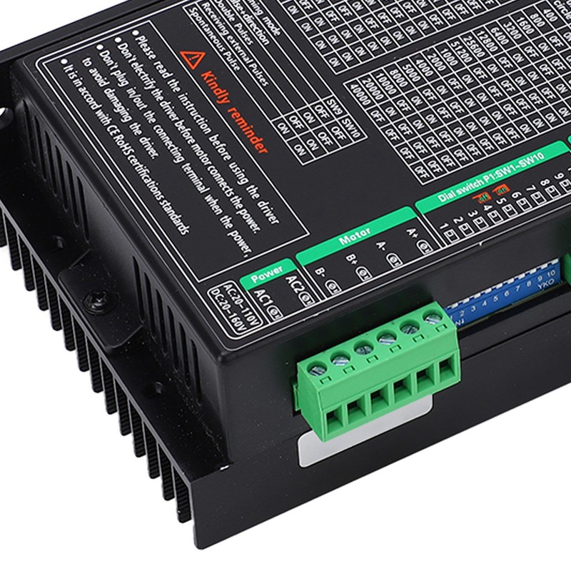 Digital Stepper Motor Driver 2 Phase 16 Subdivisions 16 Currents