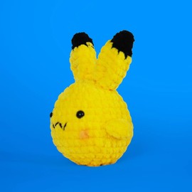 THE GOOKIE Amigurumi Crochet Kit for Beginners – DIY Crochet Kit with Yarn, Hook, Eyes & Stuffing – Easy Starter Set with Video Tutorials – Cute Plush Toy Craft Gift for Kids, Teens & Adults (Spark)