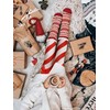Eurzom Christmas Striped Socks Red and White Striped Socks Women
