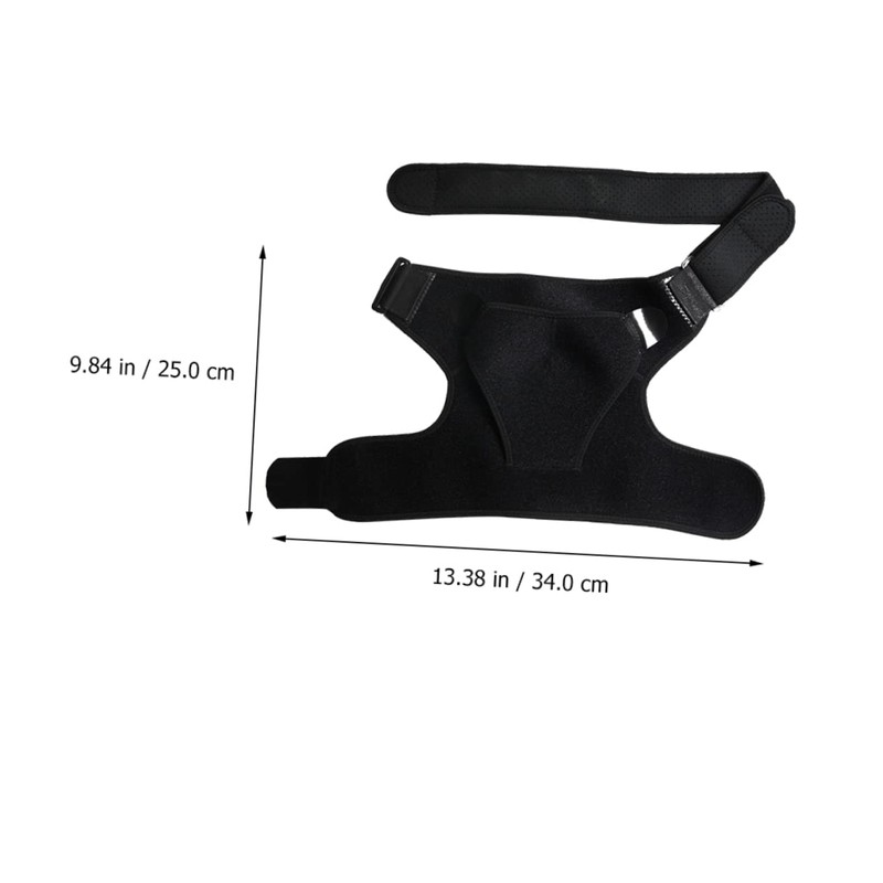 Healeved Men Adjustable Shoulder Support Strap for Workout Breathable Black