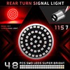 QUASCO 1157 LED Turn Signal Light with Smoked Lens Cover,