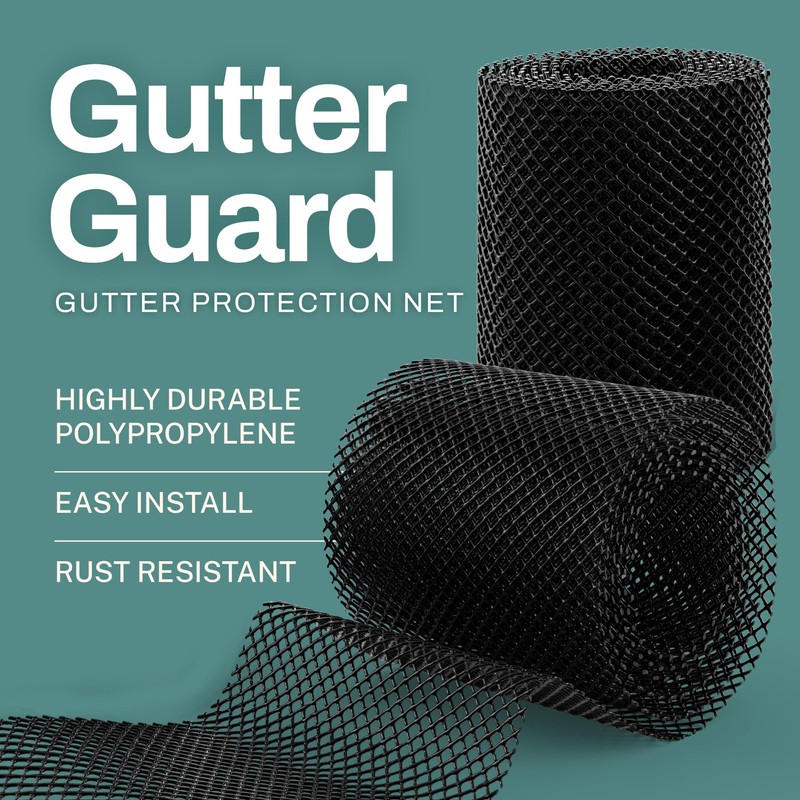Home Intuition Heavy Duty Gutter Guards Mesh Leaf Guards for