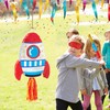 WERNNSAI Rocket Piñata - Rocket Ship Pinata Bundle with Blindfold