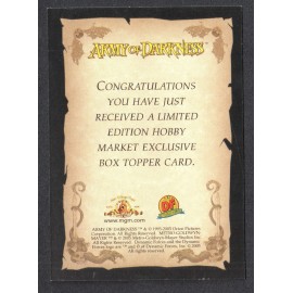 ARMY OF DARKNESS Dynamic Forces 2005 HOBBY MARKET EXCLUSIVE BOX TOPPER CARD